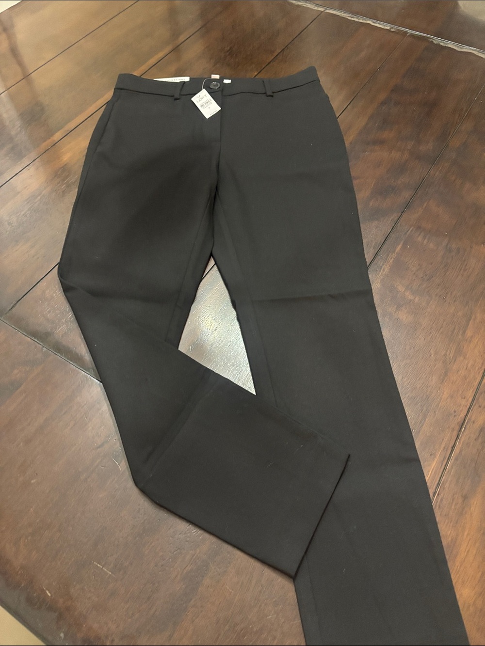 LOFT The Sutton Skinny Curvy Black Dress Pants NWT